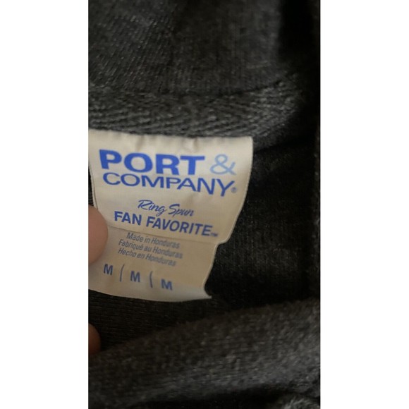 American Flag Baseball Theme Print Gray Pullover Hoodie Size M - Picture 13 of 15